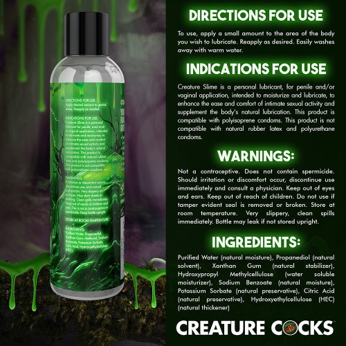 Creature Slime Lubricante a Base de Agua 8 oz.