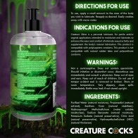 Lubricante Creature Slime a Base de Agua