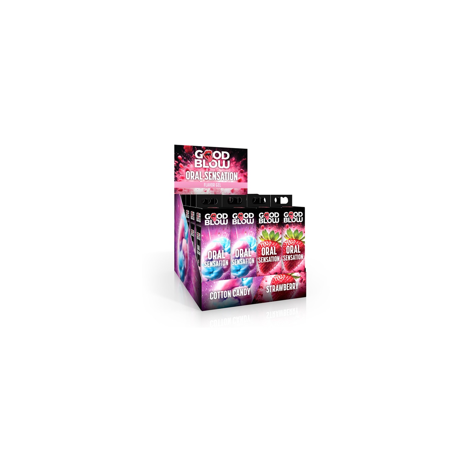 Good Blow Oral Gel Display Strawberry Cotton Candy