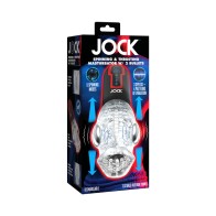 Masturbador JOCK Spinning y Thrusting con Vibración Dual