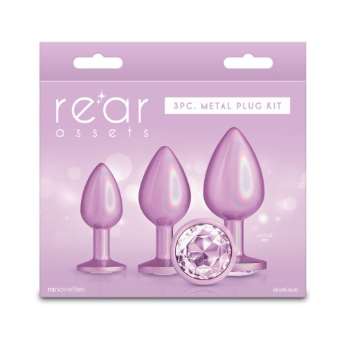 Kit de Plugs de Metal Rosa Iridiscente Rear Assets