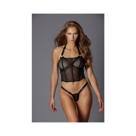 Conjunto de 2 Piezas Allure Adore No Seas Tímida Negro