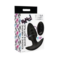 BANG! Rotating Vibrating Butt Plug with Remote