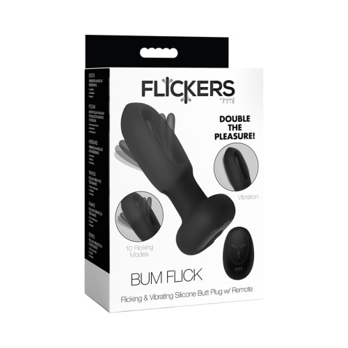 Plug Anal Flickers Bum Flick con Control Remoto