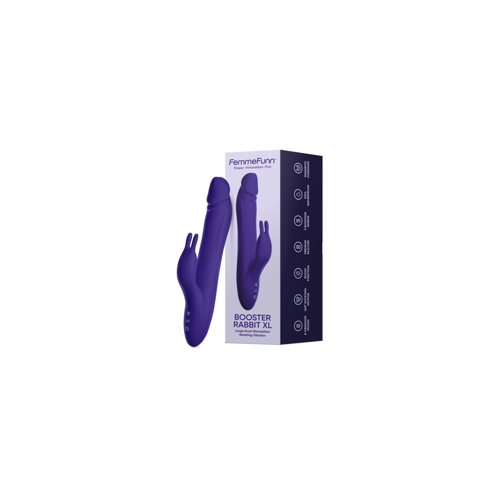 FemmeFunn Booster Rabbit XL Dark Purple