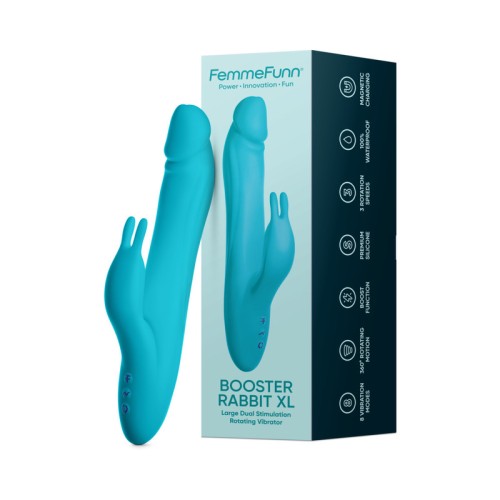 Conejito Booster XL FemmeFunn Turquesa para el Placer Máximo