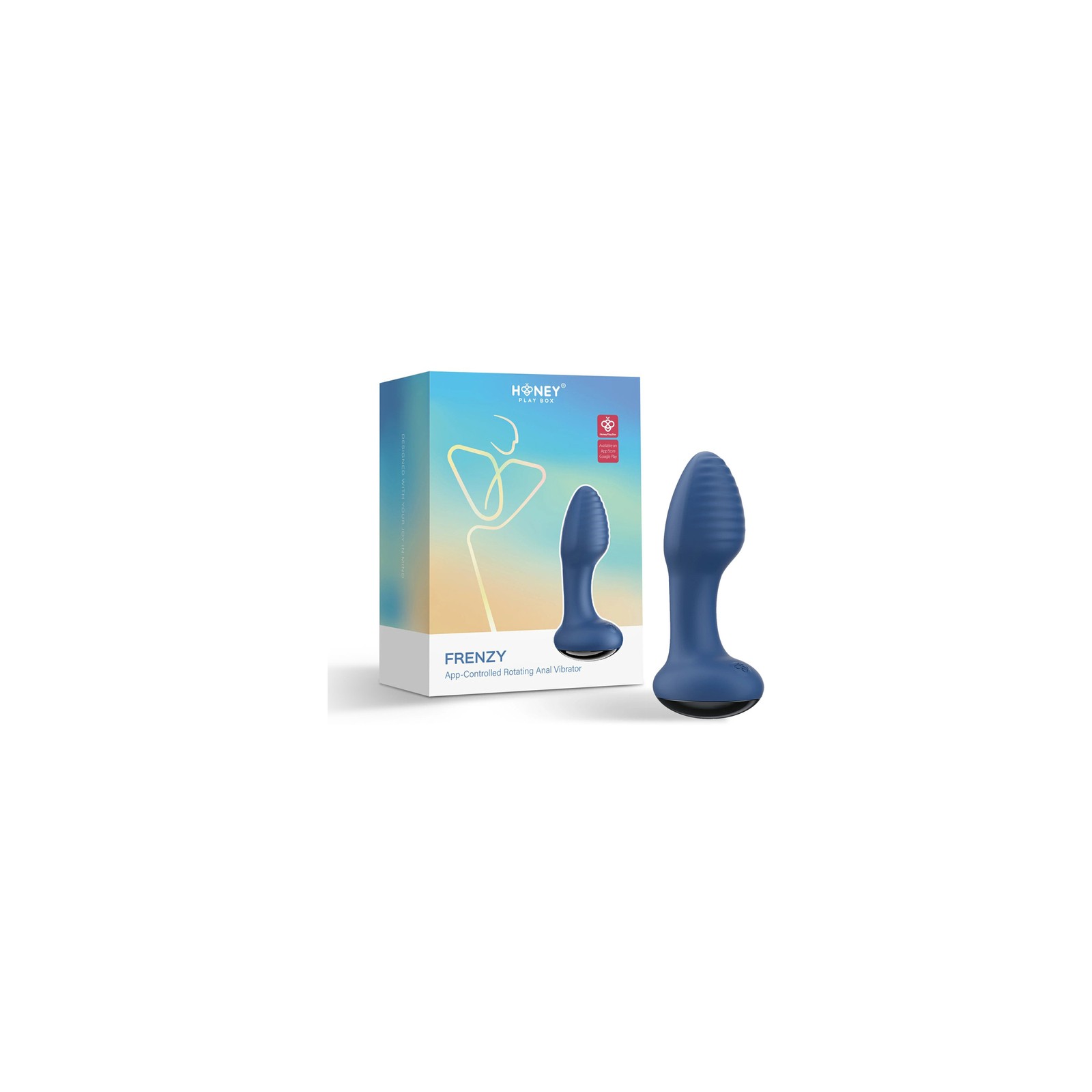 Honey Play Box Frenzy App-Controlled Rotating Butt Plug - Intense Sensations