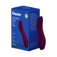 Dame Dip 2.0 Classic Vibrator Plum Color