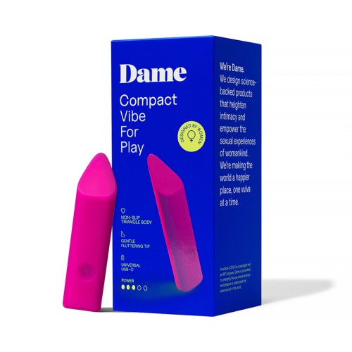 Dame Zig Lipstick Vibrator Pink - Compact Pleasure