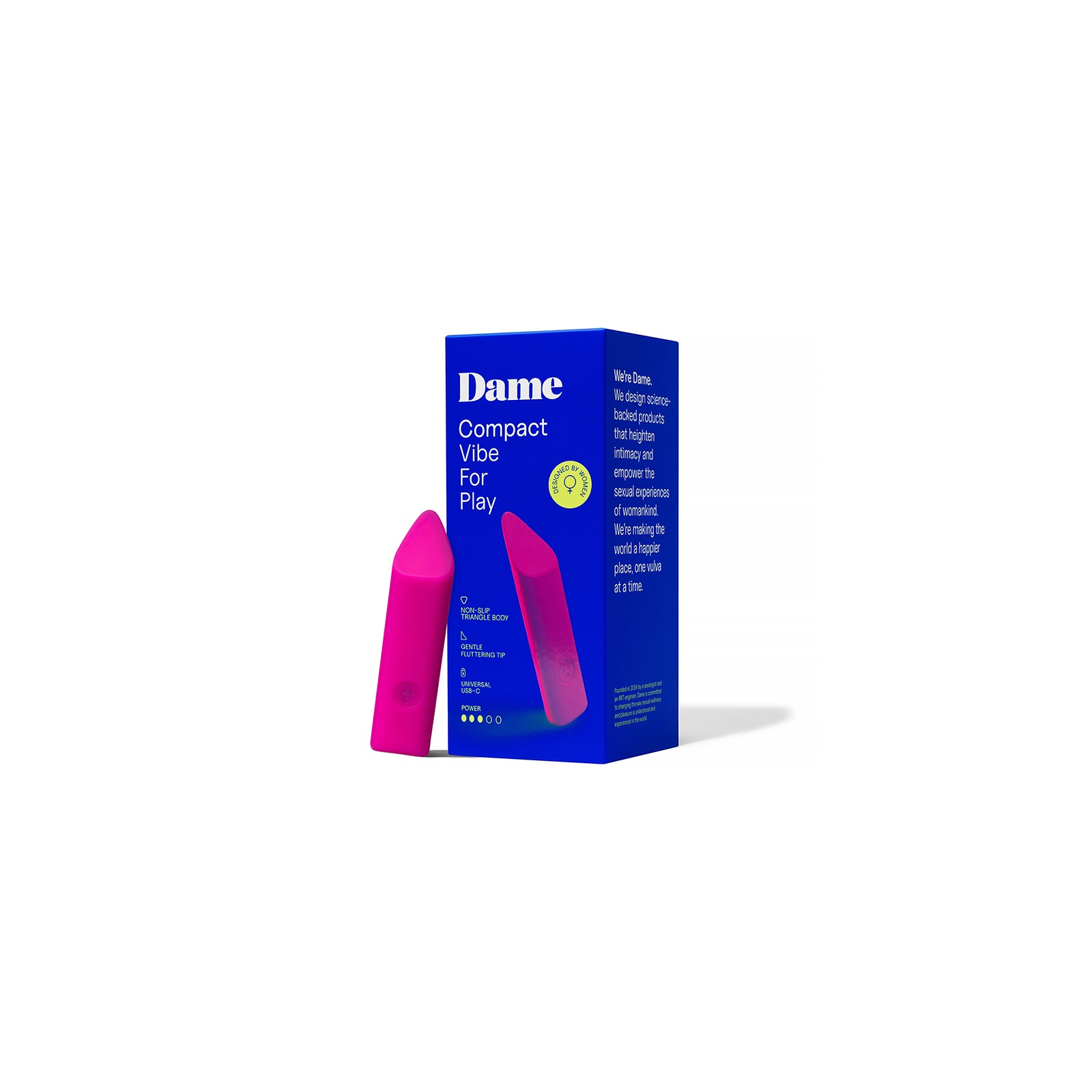 Dame Zig Lipstick Vibrator Pink - Compact Pleasure