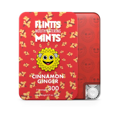 Flintts Mints Cinnamon Ginger - Strength 300 - Fresh Breath