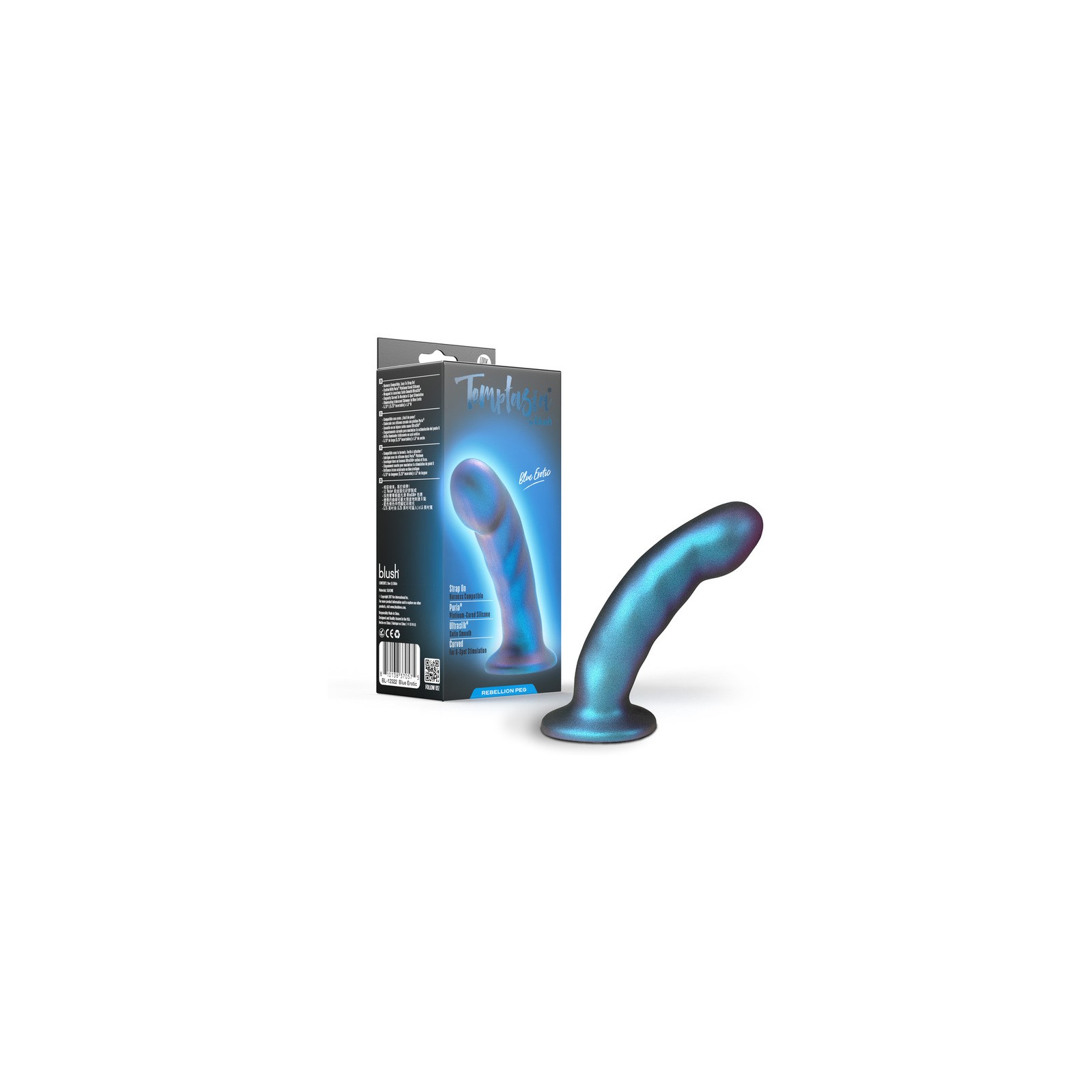 Temptasia Rebellion Peg Blue Dildo