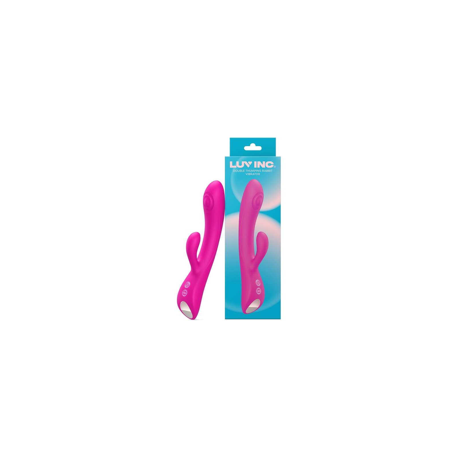 Luv Inc Dr42 Vibrador Conejito Doble Golpeador Rosa