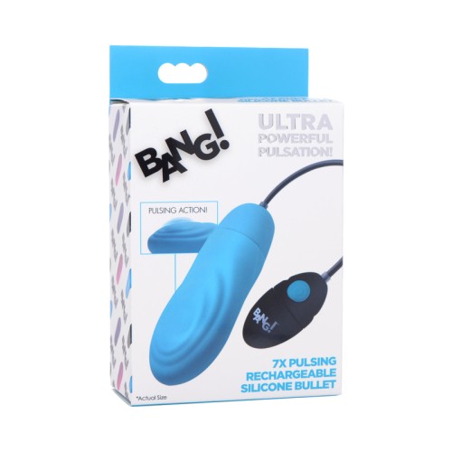 BANG! 7X Pulsing Rechargeable Silicone Bullet