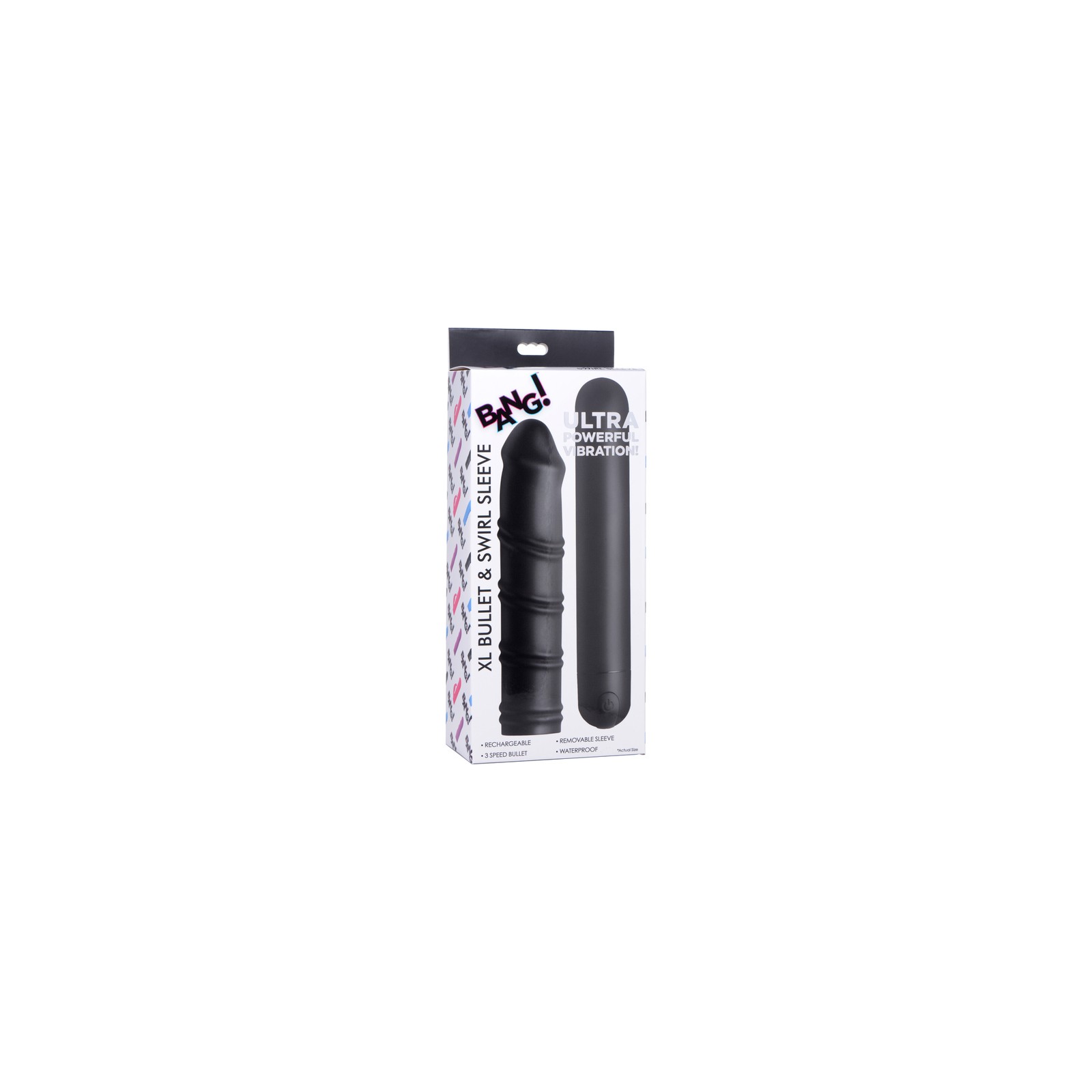 BANG! XL Bullet & Swirl Silicone Sleeve