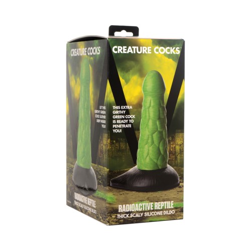 Creature Cocks Dildo Escamoso Radioactivo para Juego de Fantasía