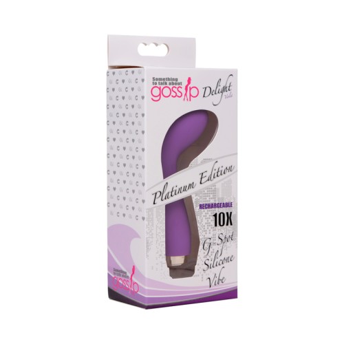 Gossip 10X Delight G-Spot Silicone Vibe Violet