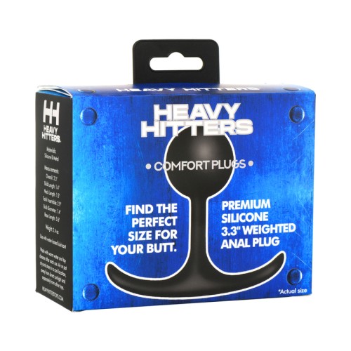 Heavy Hitters Comfort Plugs Premium Silicone 3.3 in. Tapón Redondeado con Peso