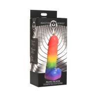 Master Series Pride Pecker Rainbow Drip Candle