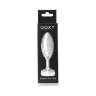 Doxy Ribbed Metal Butt Plug for Sensual Pleasure