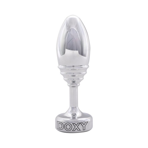 Doxy Ribbed Metal Butt Plug for Sensual Pleasure