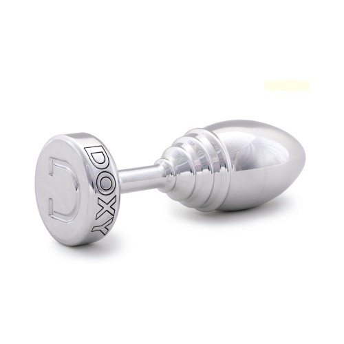 Doxy Ribbed Metal Butt Plug for Sensual Pleasure