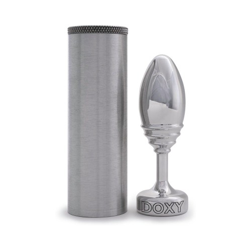 Doxy Ribbed Metal Butt Plug for Sensual Pleasure