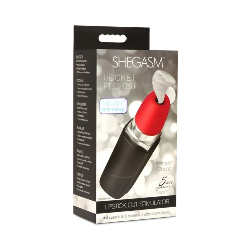 Shegasm Pocket Pucker Estimulador de Clítoris en Forma de Labial