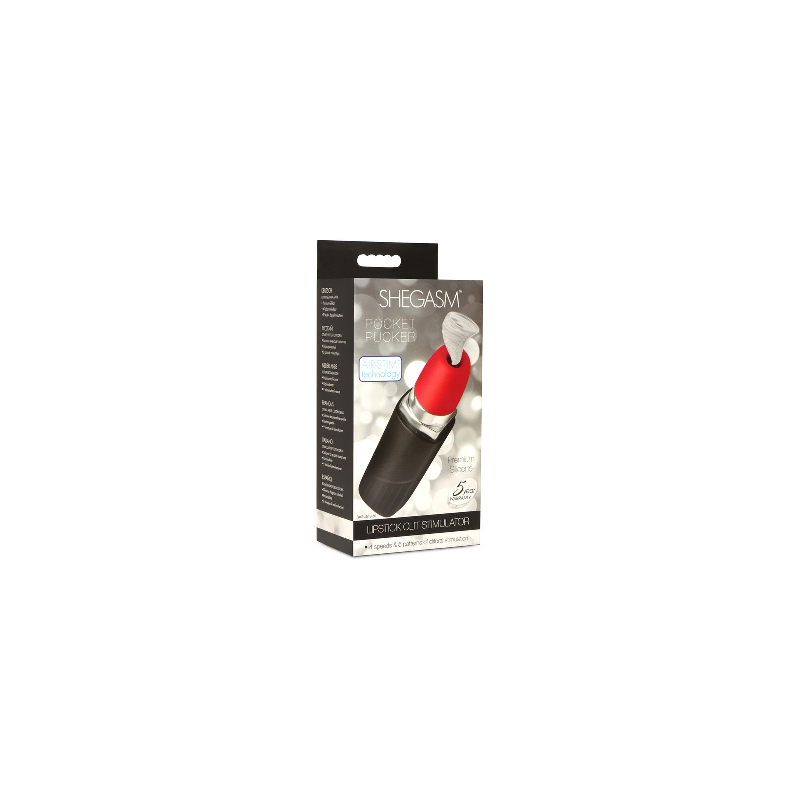 Shegasm Pocket Pucker Estimulador de Clítoris en Forma de Labial