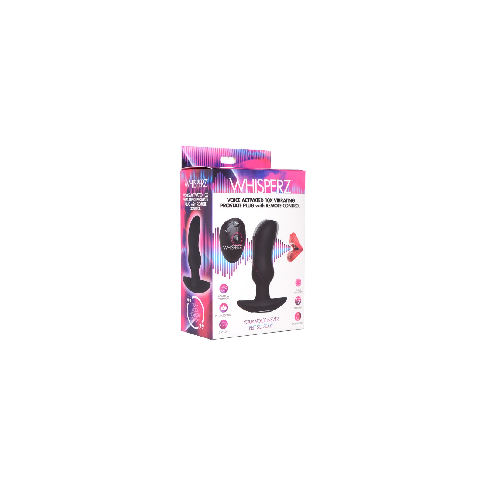 Whisperz Voice Activated Prostate Plug with Remote