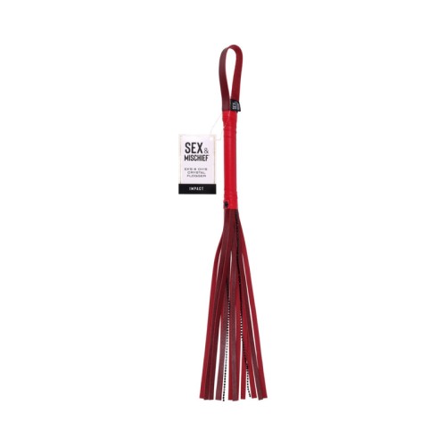 Flogger de Cristal Ex's & Oh's para un Juego Sensorial