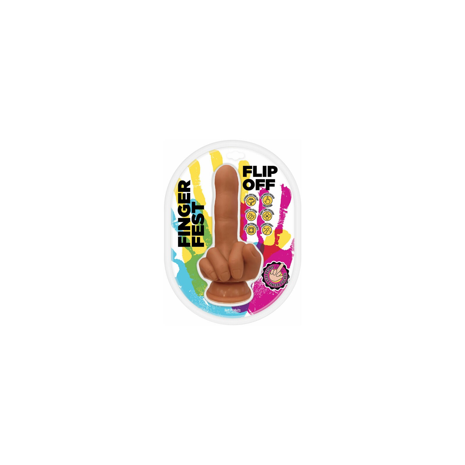 Dildo de Pulgar Fest Flip Off para Placer Divertido