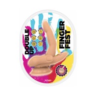 Dildo Doble Finger Fest - Beige