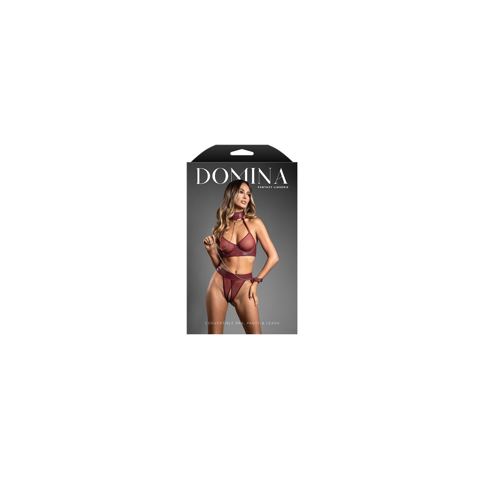 Sosten Domina de Cuero Sintético Fantasy Lingerie M/L