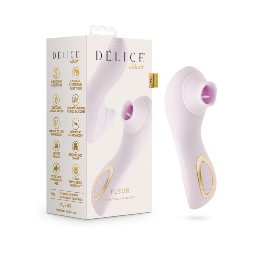 Delice Fleur Vibrador de Pulsación de Aire Lila Claro