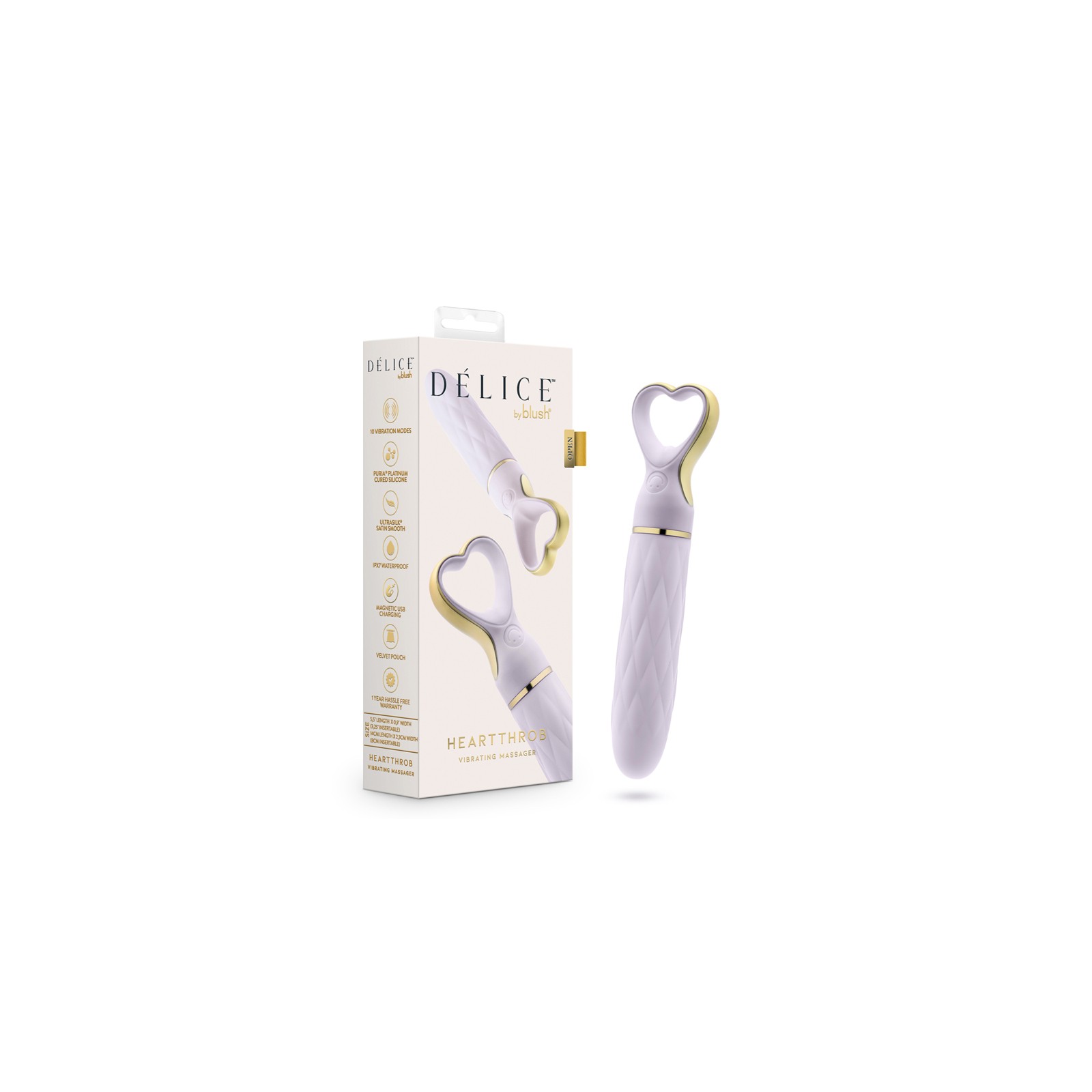 Delice Heartthrob Lavender Love Vibrator