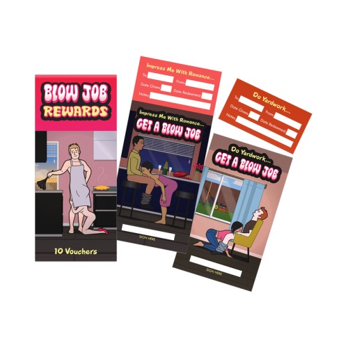 Blow Job Rewards Vouchers - Fun Relationship Boost