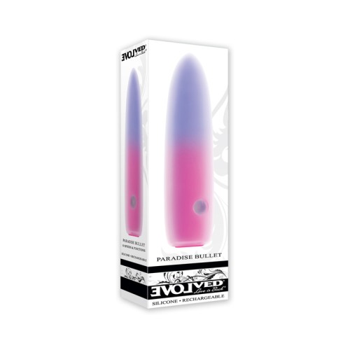 Vibrador Bullet Dual de Silicona Recargable Evolved Paradise