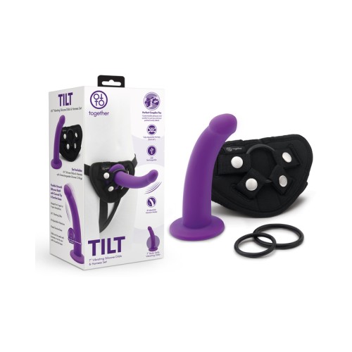 Set de Dildo Vibrador y Arnés Together Vibes TILT