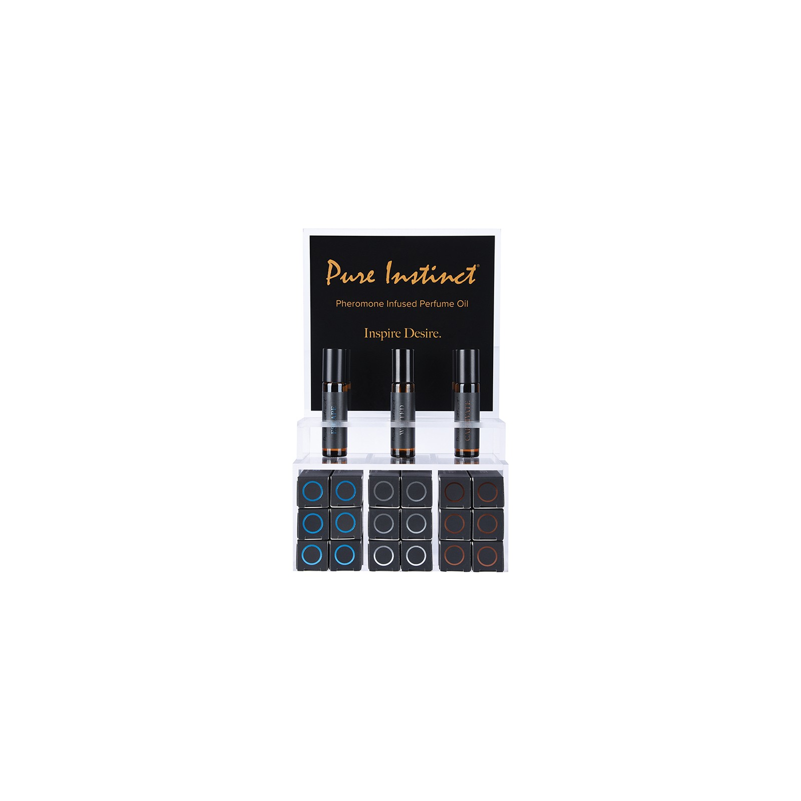 Pure Instinct Pheromone Perfume Oil Tester Display