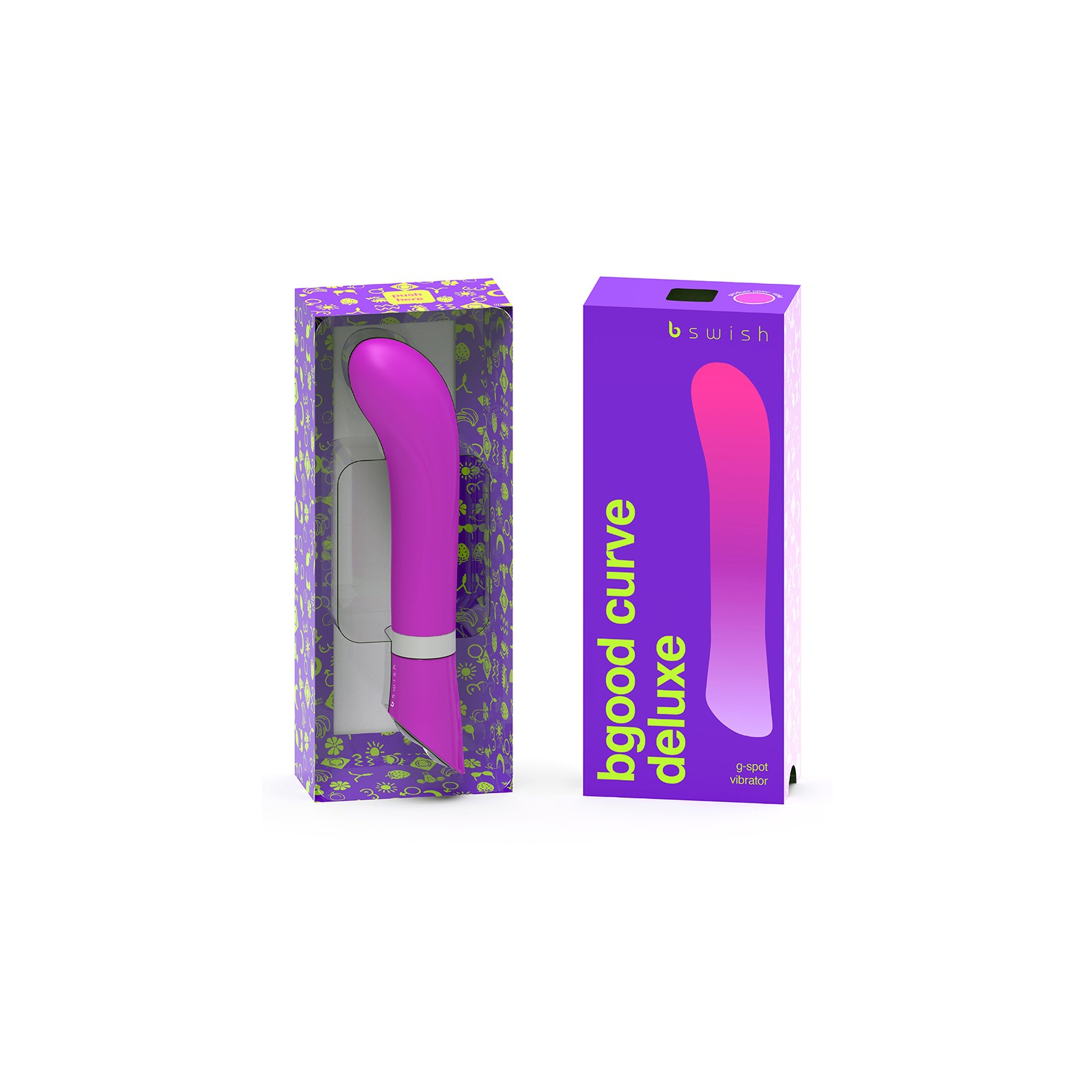 B Swish Bgood Deluxe Curve Vibrator Violet