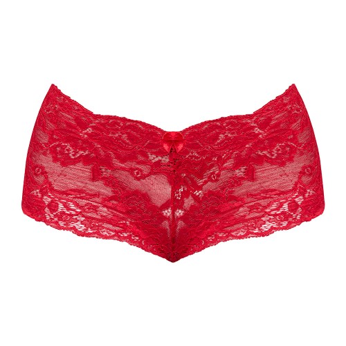 Boyshort de Encaje Sugar High Magic Silk Rojo S M