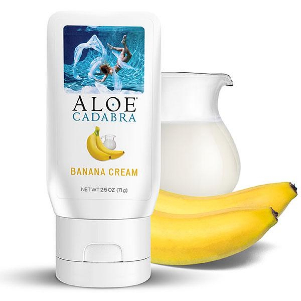 Aloe Cadabra Organic Lube Banana Cream 2.5 Oz - Lubricants