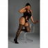 Moonlight Plus Model 02 Black Bodystocking - Bodystockings, Pantyhose & Garters