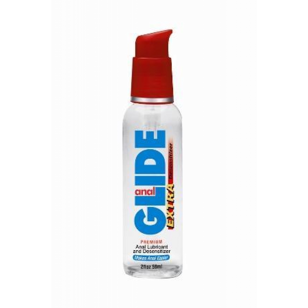 Anal Glide Extra Desensitizer and Lubricant - 2 oz Pump