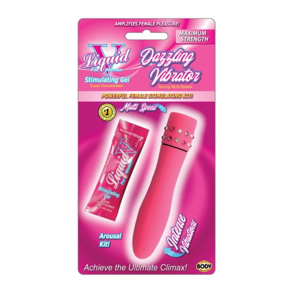 Liquid V Dazzling Vibrator Kit - Kits & Sleeves