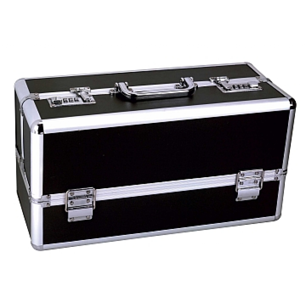 Lockable Vibrator Case Large Black - Storage