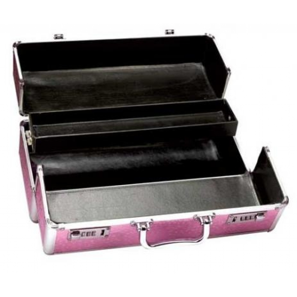Lockable Vibrator Case Large Pink - Storage