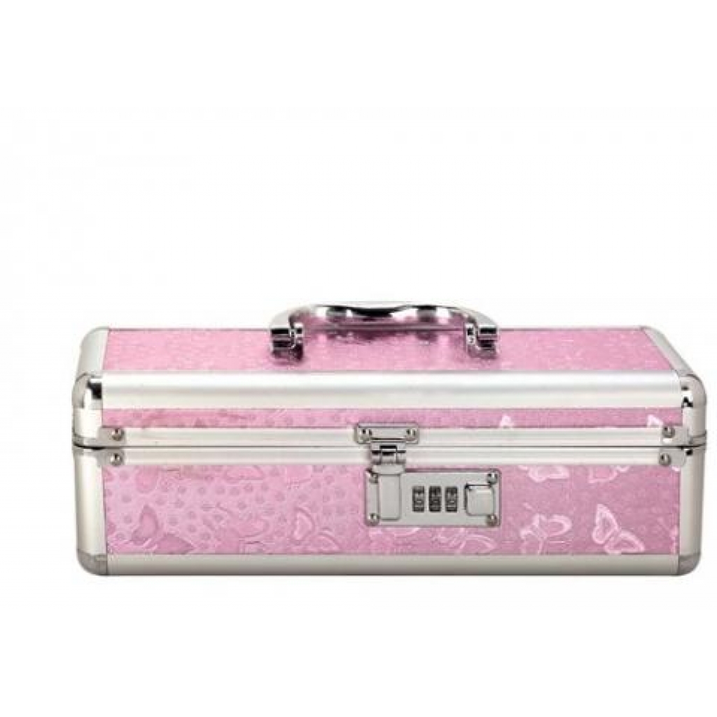 Lockable Vibrator Case Small Pink - Storage