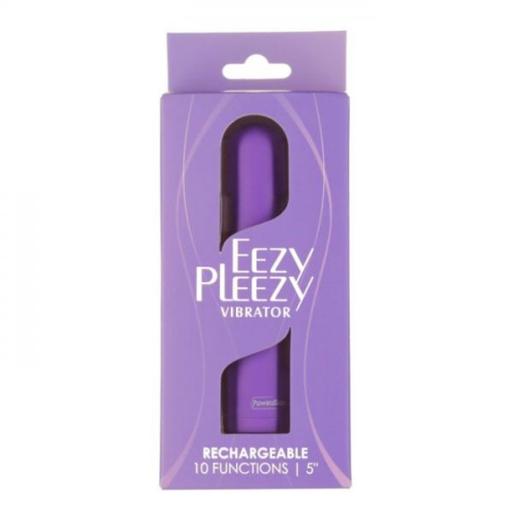 Powerbullet Eezy Pleezy 5 In Vibe Rechargeable Purple - Bullet Vibrators